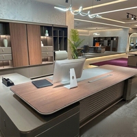 Bureau de direction de luxe, bureau de cadre, poste de travail de bureau, bureau de direction, poste de travail de bureau, ordinateur de bureau