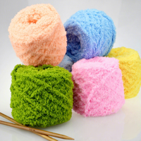 Wholesale Coral Fleece Chenille Fancy Yarn for DIY Hand Knitting Crochet Scarf and Hat