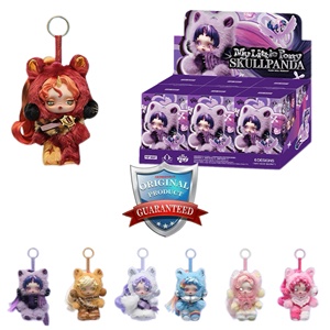 POPMART SKULLPANDA <strong>My</strong> <strong>Little</strong> <strong>Ponys</strong> Plush Keychain Blind Box Cartoon Anime Peripheral Doll Pendant Mystery Box Collection <strong>Toy</strong> - Product Image 1