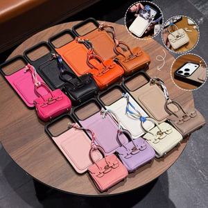 กระเป๋าใส่บัตรลายลิ้นจี่ชื่อใหญ่สุดหรู + เคสหูฟังสำหรับ iPhone 17-11 PRO MAX x/ XS MAX 6/7/8 PLUS ฝาหลังป้องกันการตก - Product Image 1