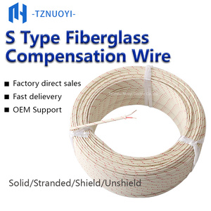 Fil de thermocouple industriel SS Shield haute température, fil de compensation de type S tressé en fibre de verre, anti-interférence IP65 - Product Image 4