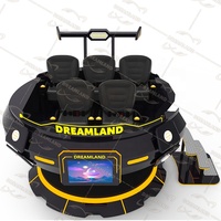 Dreamland-tanque de battleship UFO, 5 asientos de cine vr, simulador de movimiento de rotación, silla de realidad virtual 9D