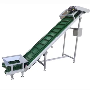 Incline Conveyor Belt CE Customize PVC Belt Cleated Climbing Food Grade Elevator Hopper Incline Conveyor Belt