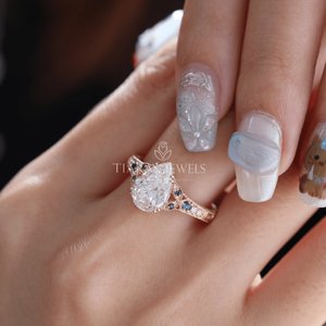Elegant 925 Sterling <b>Silver</b> <b>Adjustable</b> Diamond <b>Ring</b> Classic Statement Jewelry with Brilliant Stone Setting for Every Occasion - Product Image 4