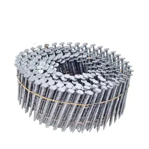 High-quality 15 degree ring / somoth / twist shank stainless steel 304 316 siding nails collated coil nails