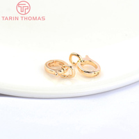 Connecteur de breloques pour bracelet en laiton couleur or 24 carats avec zircon, plusieurs styles, fermoir pour collier, accessoires de bijoux DIY de haute qualité