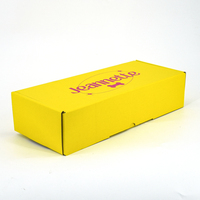 Boîte cadeau jaune personnalisée de design noir pour emballage de luxe pour la promotion de la marque