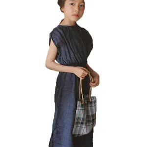 Indian Clothing Wholesale Children Wears Girls Elegant Linen Dress Patterns Free For Kids Summer Wear