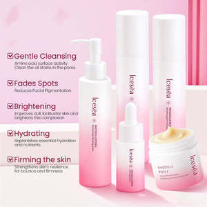 Ensemble de soin du visage luxueux à base de racine de Rhodiola, végétalien, blanchissant - Nettoyage en profondeur et correcteurs de pigmentation - Routine en 5 étapes pour tous les types de peau - Product Image 4