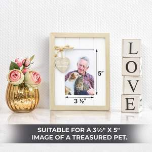 יצירתי מותאם אישית לוגו עץ מסגרות תמונות עץ כלב & חתול לחיות מחמד הנצחה אפשרויות צבע מותאם אישית לקישוט הבית - Product Image 2