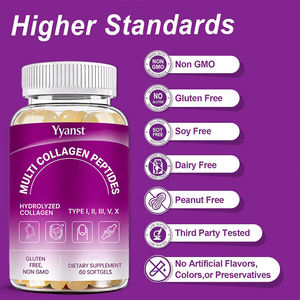 OEM/ODM Complément alimentaire sans sucre pour des cheveux sains et des ongles forts, éclaircissant la peau, multi-collagène en gélules pour femmes et hommes - Product Image 2