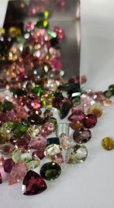 Wholesale Loose Natural Multi-Colour <b>Tourmaline</b> Cabochons Handmade Faceted Gemstone 20 Carat MOQ Bulk Packaging for Custom Ring - Product Image 3