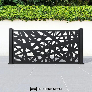 Panneaux de clôture en aluminium sur mesure avec écrans perforés découpés au laser, clôtures de jardin en métal légères pour l'<span class=keywords><strong>extérieur</strong></span> et garde-corps de balcon - Product Image 2