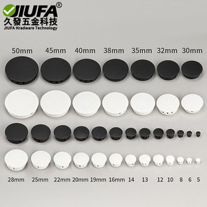 Bouchon en nylon Jiufa à clipser, capuchon d'extrémité en plastique pour la réparation et la décoration de meubles, forme ronde, différentes tailles disponibles - Product Image 5