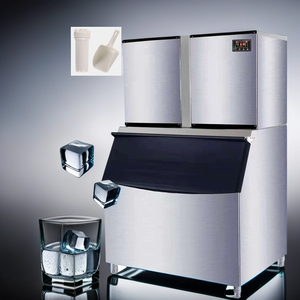 Máquina para Hacer Hielo NES-1TC, Máquina de Hielo Comercial de Alta Productividad, 1000 kg/24 h, Almacenamiento de 500 kg - Product Image 1