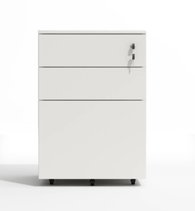 Tủ hồ sơ di động bằng thép 3 ngăn có khóa kết hợp để lưu trữ dưới bàn làm việc trong văn phòng - Product Image 2