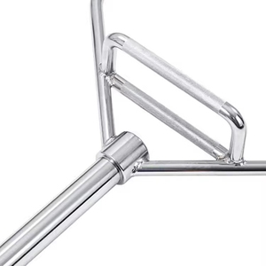 Barra Hexagonal para Levantamiento de Pesas DINUO, Antideslizante, con Acabado Cromado, Barra de Tracción con Clips de Resorte para Entrenamiento de Fuerza de Cuerpo Completo - Product Image 2