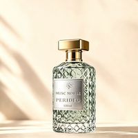 Autocollant adhésif en aluminium doré, étiquettes en aluminium, étiquettes de parfum en feuille d'or gaufrée, étiquette de bouteille de parfum en métal