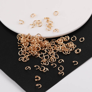 Anillo abierto metálico mate minimalista de 1,2x8 mm para hacer pulseras, accesorios de joyería DIY, tamaño mediano, chapado en metal - Product Image 1