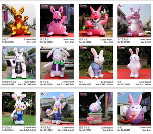 Œuf gonflable publicitaire en PVC, <span class=keywords><strong>lapin</strong></span> géant gonflable à LED, œufs de Pâques gonflables personnalisés pour la décoration de fêtes - Product Image 6