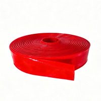 Tuyau plat en PVC transparent rouge haute pression de 3 pouces 6 bars, neuf, pour l'irrigation agricole, avec conception flexible anti-UV