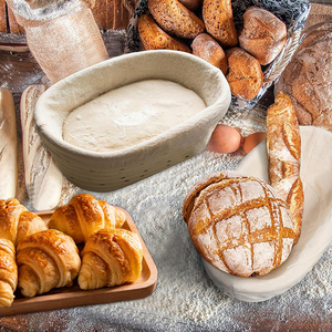Discounts Banneton <b>Bread</b> Proofing <b>Basket</b> 10 Inch Round & Oval Proofing Bowls Sourdough <b>Bread</b> Baking Supplies - Product Image 5
