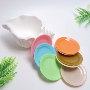 100 Pièces Mini Assiettes en Plastique pour Mini Aliments, Modèles de Tortues Miniatures pour <span class=keywords><strong>Cuisine</strong></span>, Miniatures de Jardin Féerique, Maison de Poupée DIY - Product Image 1
