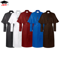 Tres modelos de túnicas de sacerdote para Iglesia Católica, diácono, vestimenta con capucha, casulla cristiana, Misa bordada, trajes de Iglesia estampados