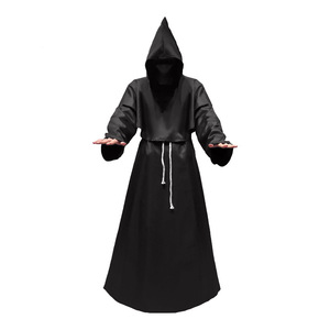 Costumes de moine médiéval, robes de sorcier et de prêtre, cosplay d'Halloween, robes de dieu de la mort, jeux de rôle - Product Image 5