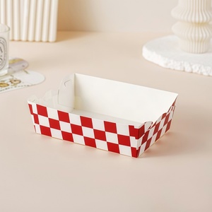 Barquette en papier kraft brun de qualité supérieure avec couvercle et compartiment à sauce pour <span class=keywords><strong>hot</strong></span>-dogs, frites et poulet frit - Product Image 6