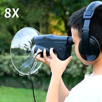Appareil d'observation et d'enregistrement des oiseaux, amplificateur de son électronique, télescope monoculaire 8X avec casque