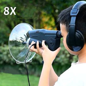 جهاز تسجيل ومراقبة الطيور للاستماع الإلكتروني، مكبر صوت مسجل ومراقب، تلسكوب أحادي 8X مع سماعة رأس - Product Image 6