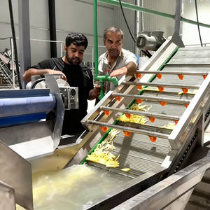 Ligne de production de frites, friteuse automatique en acier inoxydable 304, grande capacité, fabricant de machines de transformation des pommes de terre - Product Image 4