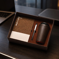 Coffret Cadeau Personnalisé en Forme de Grains de Café : Carnet A5, Stylo Gel, Gobelet – Boîte Cadeau Promotionnelle pour Entreprises