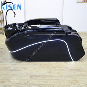 KISEN New Electric Massage Adjustable Shampoo <b>Bed</b> with Customizable Colors Electric Massage <b>Bed</b> for Hair Washing Head Spa Salon - Product Image 2