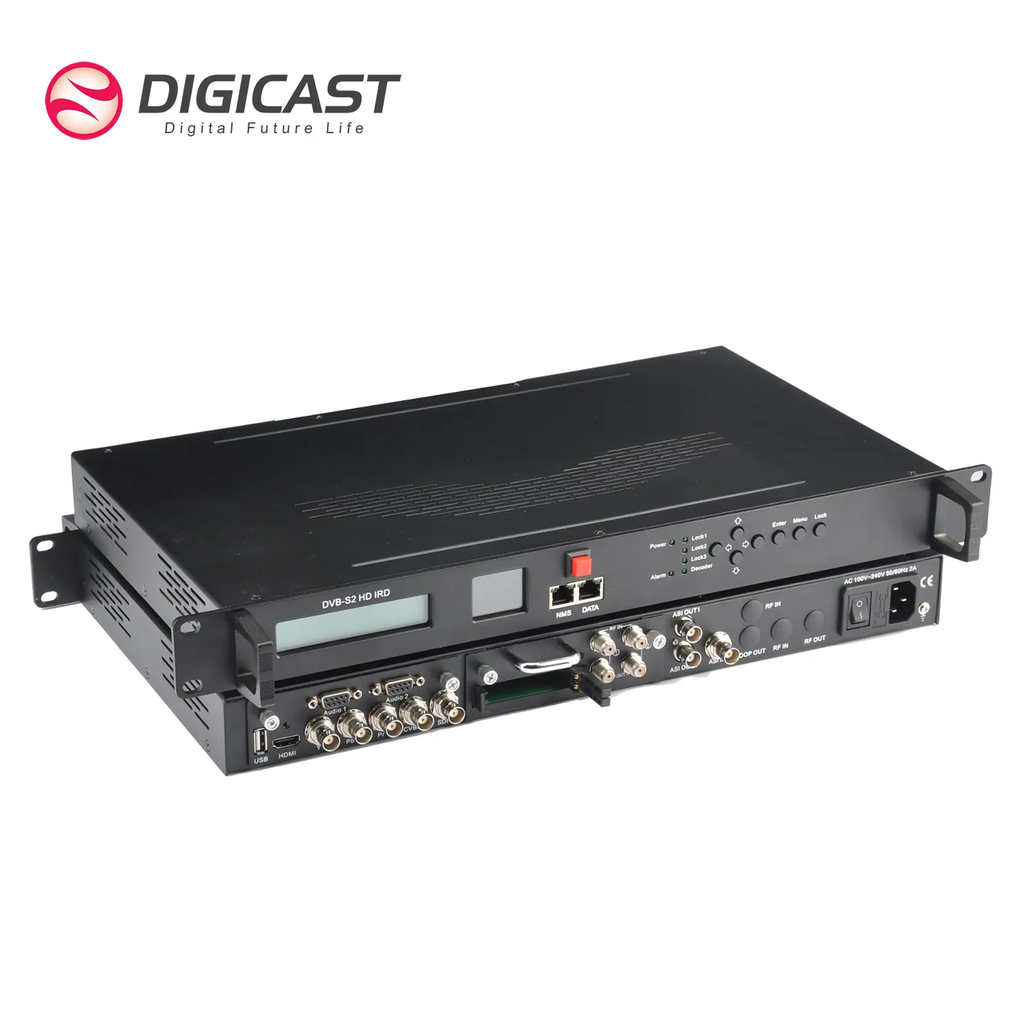 2 Channel Tuner To IP Digital Satellite Receiver IPTV Encoder Decoder RCA hD SD MPEG2 H.264 IRD