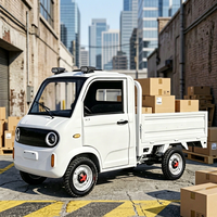 Vente directe d'usine, camionnette électrique à 4 roues, 1000W, 2 portes, 2 sièges, simple cabine, autonomie NEDC 101-200 km, 40 km/h