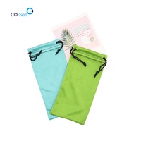 Pochette à lunettes en microfibre personnalisable avec logo, étui souple pour lunettes, sac de rangement pour lunettes de soleil, pour hommes et femmes