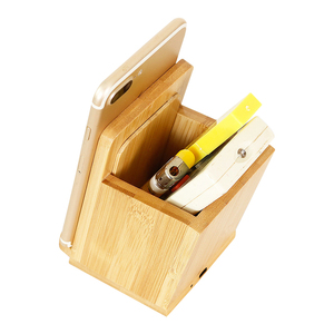 Almohadilla de cargador inalámbrica multifuncional Estación de acoplamiento para teléfono Artesanía de madera Almohadilla de cargador para oficina en casa - Product Image 6