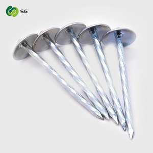 Clous de toiture en spirale en fer galvanisé lisse de qualité industrielle 10mm-20mm pour la <span class=keywords><strong>fixation</strong></span> de tôles ondulées et la construction de logements ruraux - Product Image 2