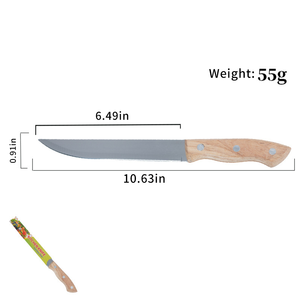 سكين فواكه من الفولاذ المقاوم للصدأ بمقبض خشبي 5/7 بوصة، شفرات حادة غير لاصقة، آمنة للغسل في غسالة الأطباق، مناسبة للاستخدام باليد اليمنى واليسرى، للمنزل والمطاعم - Product Image 6