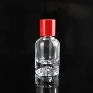Bouteilles pour parfum bouteilles de parfum d'huiles essentielles de luxe en forme de cercle vaporisateur en verre de 30ml avec emballage en boîte