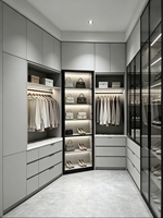 Dressing sur mesure autoportant moderne de luxe en matériaux écologiques, couleur/taille personnalisables pour chambre d'hôtel
