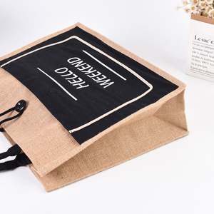 Sacs fourre-tout en toile de jute, en chanvre, faits à la main, pour la plage, vente chaude en usine - Product Image 2