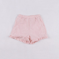 Ensemble décontracté d'été mignon pour enfants, avec short et haut sans manches à volants, imprimé confortable, tenue décontractée pour bébé, taille élégante, costumes pour petites filles