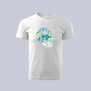 Premium 100% Cotton Custom Prints Digital Printing Breathable Knitted Oversized Mock Neck T-Shirts OEM/ODM for Men - Product Image 2