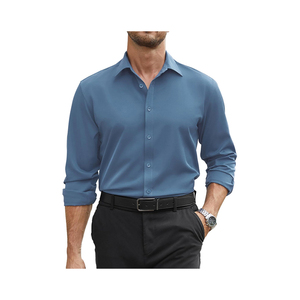 Camisa blanca de vestir para hombre al por mayor, camisa formal de negocios para oficina, ropa de trabajo bordada personalizada, camisa de vestir para hombre - Product Image 1