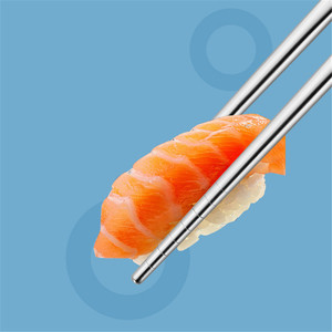 Palillos Chinos de Acero Inoxidable para Sushi, Acero Inoxidable, japonés - Product Image 3