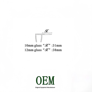 슬라이딩 도어 시스템 방수 고무 씰 8mm 샤워 도어 씰 - Product Image 4