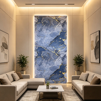 Lámina de PVC con Diseño de Mármol y Patrón Floral Moderno, Ecológica, Impermeable, para Decoración de Salas de Estar y Apartamentos